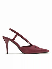 CUTOUT SLINGBACK KITTEN HEELS