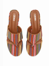 STRIPED FLIP-FLOP HEELS