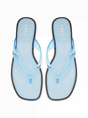 SQUARE TOE FLIP-FLOP SLIPPERS