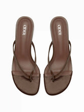 FLIP-FLOP KITTEN HEEL SANDALS