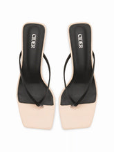 FLIP-FLOP KITTEN HEEL SANDALS