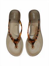 LEOPARD PRINT FLIP-FLOP JELLY SHOES
