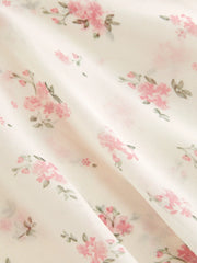 Chiffon Floral Ruffle Hem Camis Blouse Curve & Plus