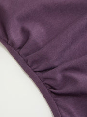 Cotton Sleeveless Ruched Tee