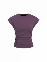 Cotton Sleeveless Ruched Tee