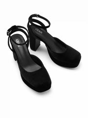 BOWKNOT PLATFORM CHUNKY HEELS