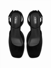 BOWKNOT PLATFORM CHUNKY HEELS