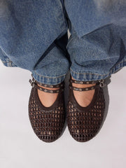 WOVEN DOUBLE STRAP FLATS