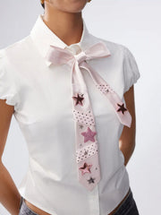 STAR & HEART POLKA DOT TIE