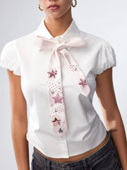 STAR & HEART POLKA DOT TIE