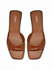 SQUARE TOE SLIPPERS