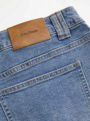 Stretch Cider Denim Low Rise Pocket Micro Shorts Curve & Plus