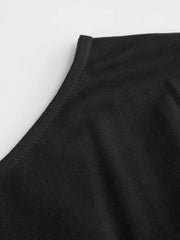 Cotton-blend Boat Neck Batwing Sleeve Mid Rise Jogger Jumpsuit Curve & Plus