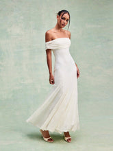 Embroidered Floral Off-shoulder Ruched Mermaid Maxi Dress
