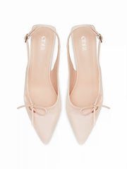 BOWKNOT SLINGBACK HEELS