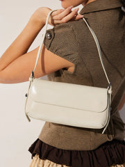 FAUX SUEDE SHOULDER BAG