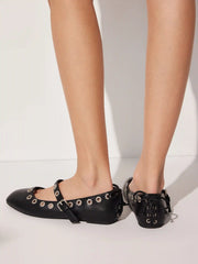 BOWKNOT DECOR MARY JANE FLATS