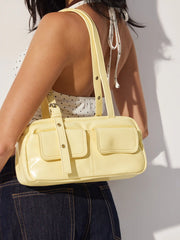 DOUBLE POCKET SHOULDER BAG