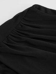 High Stretch Mesh Ruched Short Sleeve Top Curve & Plus