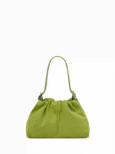 RUCHED RUFFLE TRIM CROSSBODY BAG