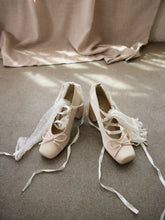 Ballet Satin Bow Mary Jane Heels