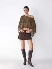 CLASSIC KNITTED CAPE