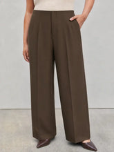 Mid Rise Asymmetrical Tapered Trousers Curve & Plus