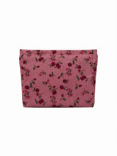 Corduroy Floral Makeup Bag