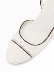 BOWKNOT SLINGBACK HEELS