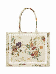 FLORAL JACQUARD TOTE BAG