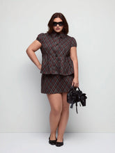 Knit Fabric Random Mini Skirt Sets Curve & Plus