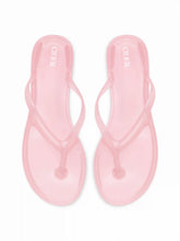 ROUND TOE FLIP-FLOP JELLY SHOES