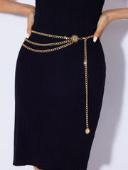 Metal Layered Waist Chain