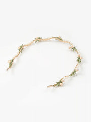 CORSAGES & FAUX PEARL TWINED METALLIC HEADBAND