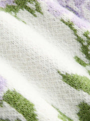Tea In The Garden Floral Knit Cardigan