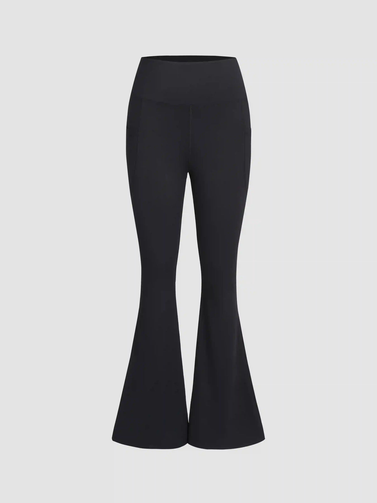 High Waist Solid Flared Leggings
