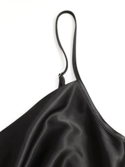 Solid Satin Cowl Neck Cami Mini Dress Curve & Plus