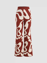 Everyday Illusion Psychedelic Swirl Knit Trousers