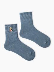 3 Pairs Cat Pattern Crew Socks Set