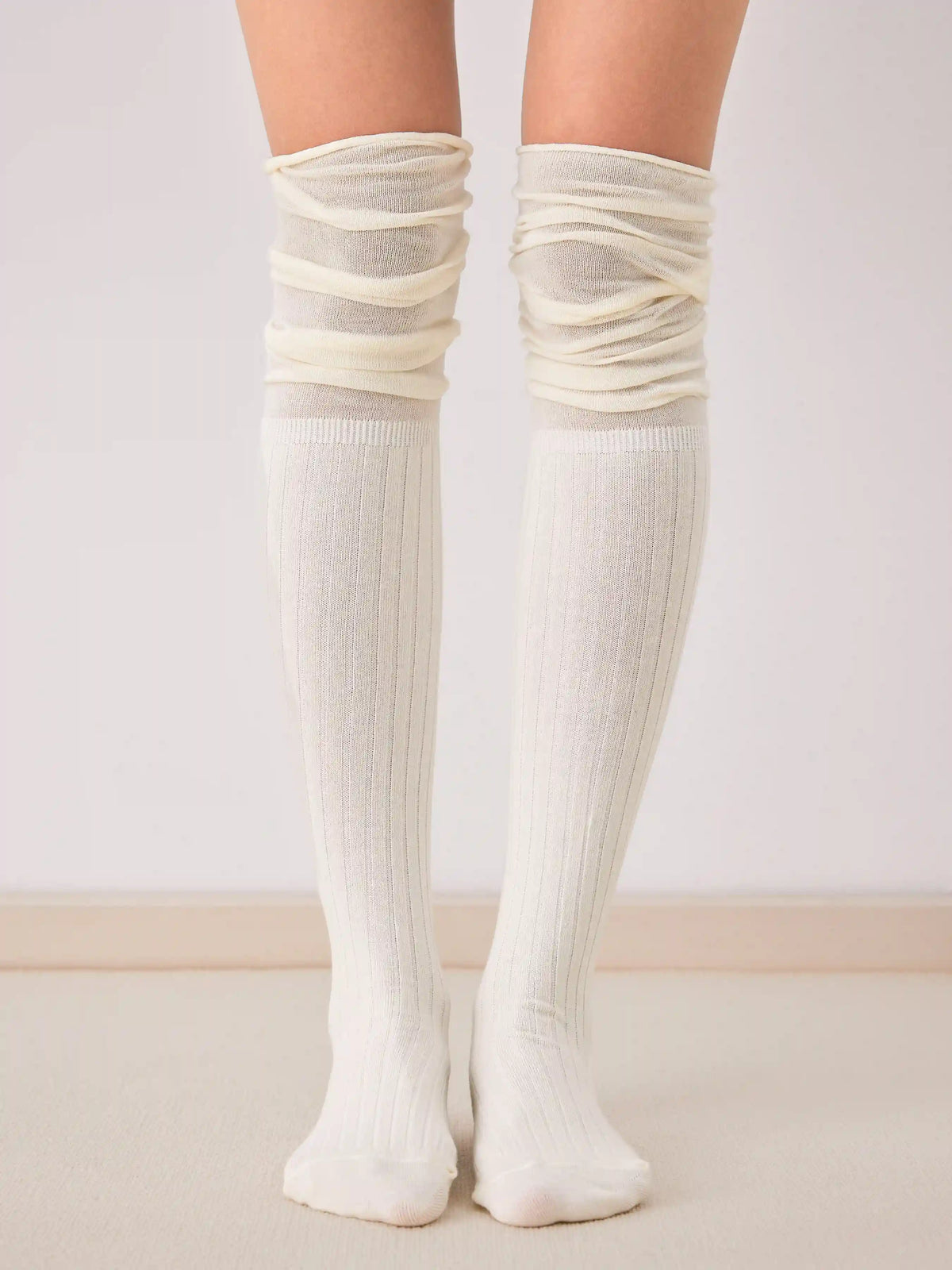 Solid Over The Knee Socks
