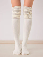 Solid Over The Knee Socks