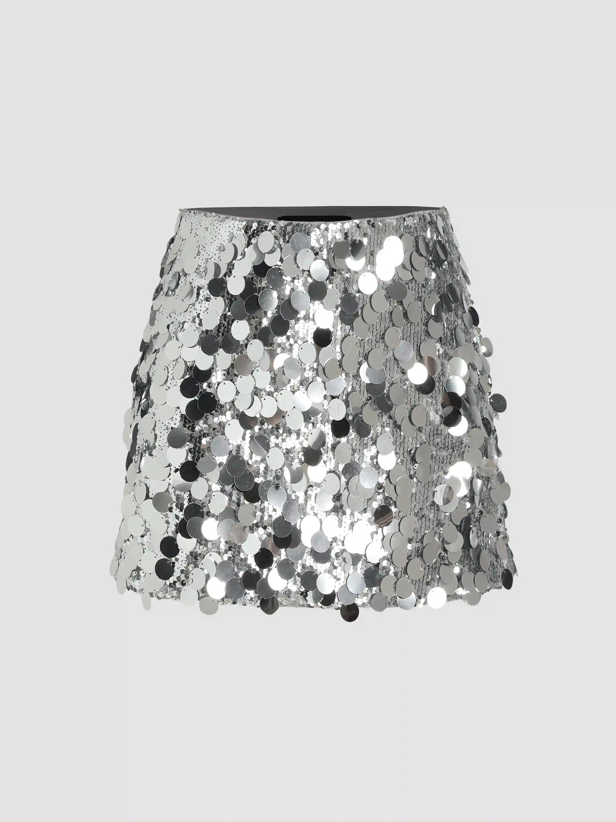 Sequin Mid Waist Mini Skirt