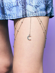 Layered Moon Decor Thigh Chain