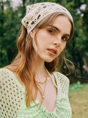 Floral Hollow Out Crochet Hair Band