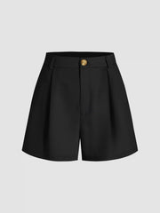 Mid Rise Trouser Shorts