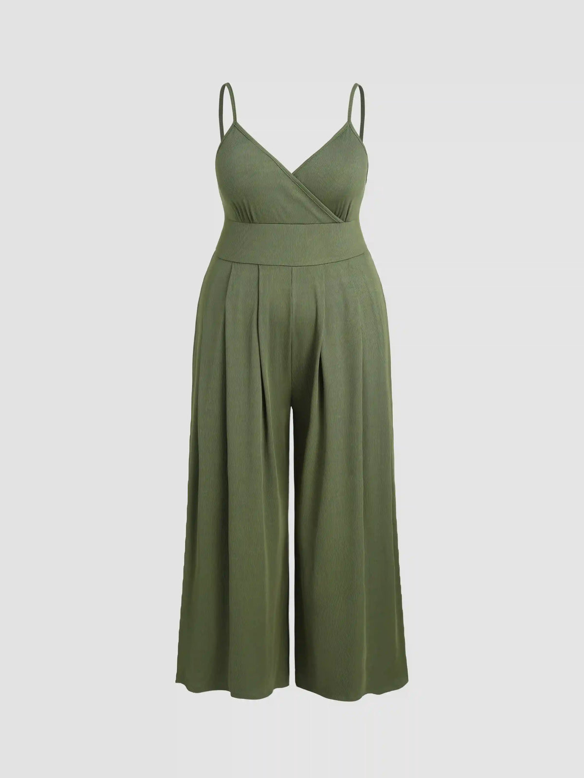 V-neck Cami Wide Leg Jumpsuit Curve & Plus