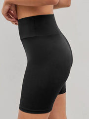 High Waist Knee Length Biker Shorts