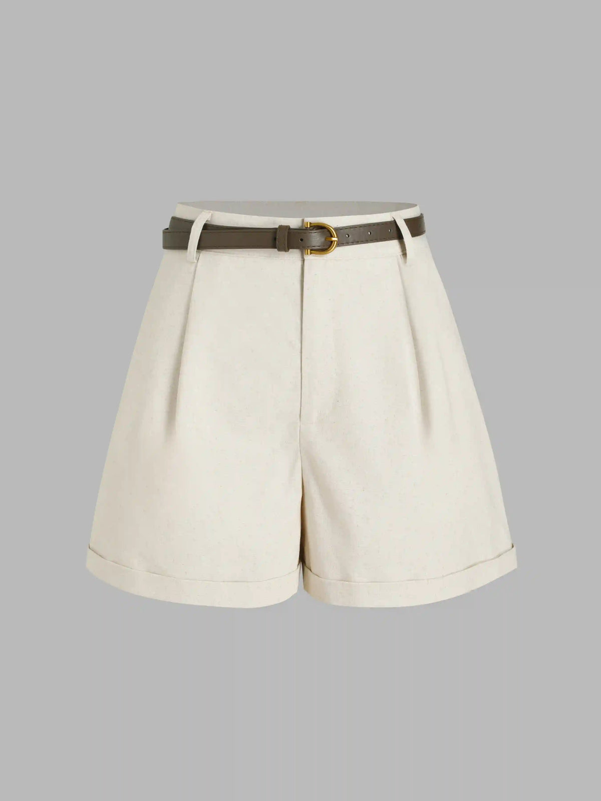 Belted High Waist Trouser Short