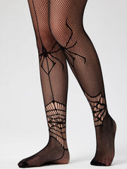 Spiderweb Pattern Fishnet Tights