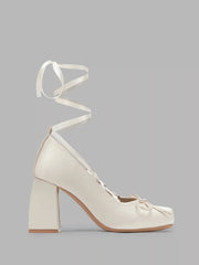 Ballet Satin Bow Mary Jane Heels